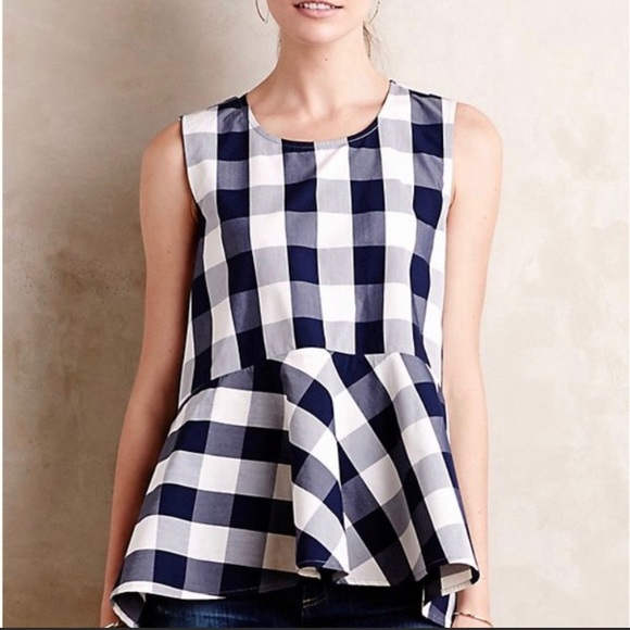 Anthropologie Tops - Anthropologie HD In Paris Poplin Peplum Top